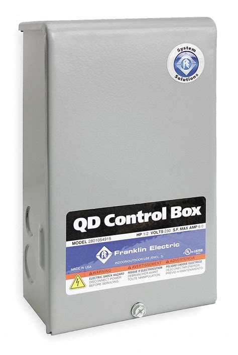 franklin electric control box home depot|franklin control box capacitors.